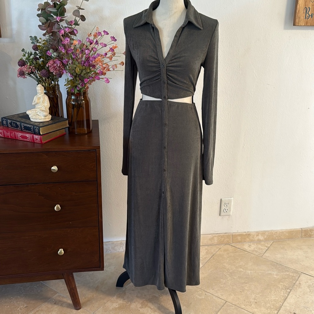 Cut-out midi dress